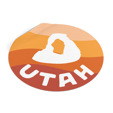 Load image into Gallery viewer, Delicate Arch Round Vinyl Stickers