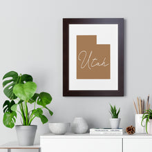Load image into Gallery viewer, Utah Framed Vertical Poster