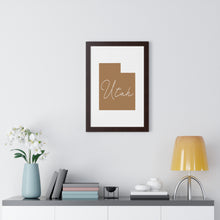 Load image into Gallery viewer, Utah Framed Vertical Poster
