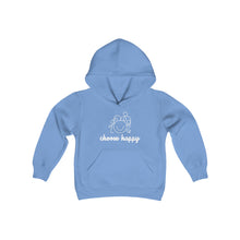 Load image into Gallery viewer, Choose Happy Youth Heavy Blend Hooded Sweatshirt