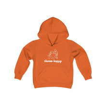 Load image into Gallery viewer, Choose Happy Youth Heavy Blend Hooded Sweatshirt