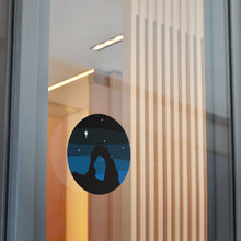 Load image into Gallery viewer, Arches At Night Round Vinyl Stickers