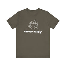 Load image into Gallery viewer, Choose Happy Unisex Jersey Short Sleeve Tee