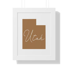 Load image into Gallery viewer, Utah Framed Vertical Poster
