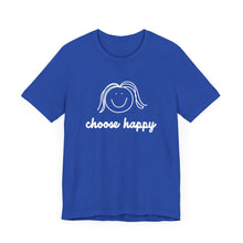 Load image into Gallery viewer, Choose Happy Unisex Jersey Short Sleeve Tee