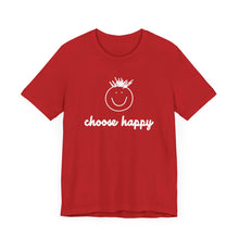 Load image into Gallery viewer, Choose Happy Unisex Jersey Short Sleeve Tee