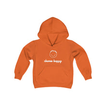 Load image into Gallery viewer, Choose Happy Youth Heavy Blend Hooded Sweatshirt