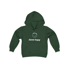 Load image into Gallery viewer, Choose Happy Youth Heavy Blend Hooded Sweatshirt
