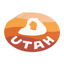 Load image into Gallery viewer, Delicate Arch Round Vinyl Stickers