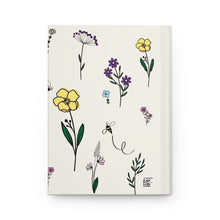 Load image into Gallery viewer, Flowers And Bees Hardcover Journal Matte