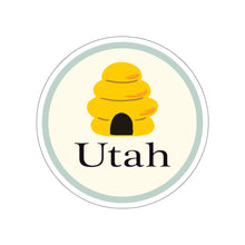 Load image into Gallery viewer, Utah Beehive Kiss-Cut Stickers