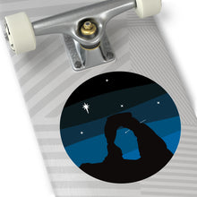 Load image into Gallery viewer, Arches At Night Round Vinyl Stickers