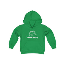 Load image into Gallery viewer, Choose Happy Youth Heavy Blend Hooded Sweatshirt