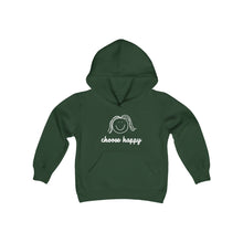 Load image into Gallery viewer, Choose Happy Youth Heavy Blend Hooded Sweatshirt