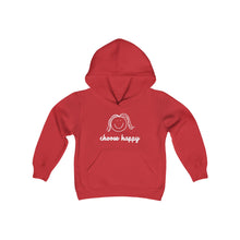Load image into Gallery viewer, Choose Happy Youth Heavy Blend Hooded Sweatshirt