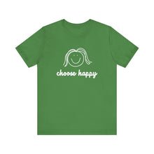 Load image into Gallery viewer, Choose Happy Unisex Jersey Short Sleeve Tee