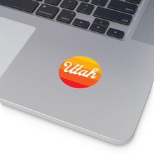 Load image into Gallery viewer, Utah Round Vinyl Stickers