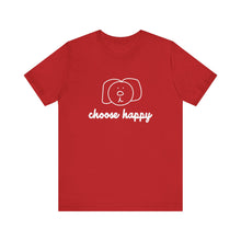 Load image into Gallery viewer, Choose Happy Unisex Jersey Short Sleeve Tee