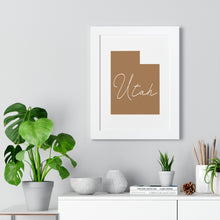Load image into Gallery viewer, Utah Framed Vertical Poster