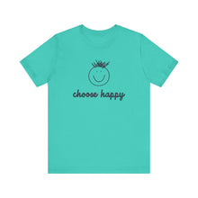 Load image into Gallery viewer, Choose Happy Unisex Jersey Short Sleeve Tee