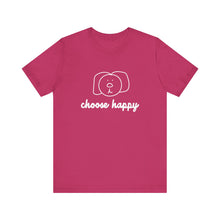 Load image into Gallery viewer, Choose Happy Unisex Jersey Short Sleeve Tee