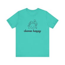 Load image into Gallery viewer, Choose Happy Unisex Jersey Short Sleeve Tee