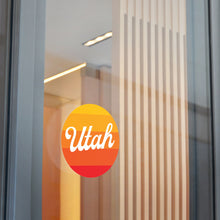 Load image into Gallery viewer, Utah Round Vinyl Stickers