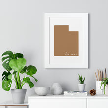 Load image into Gallery viewer, Utah Home Framed Vertical Poster