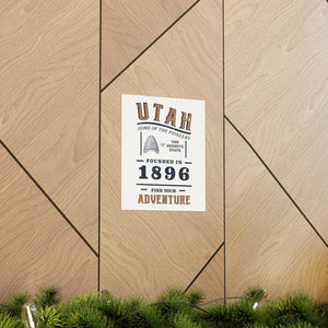 Utah Find Your Adventure Matte Vertical Posters