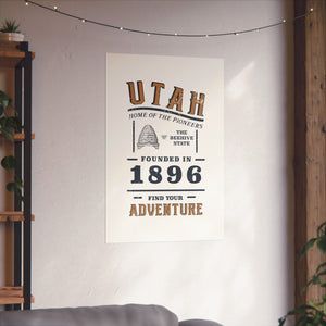 Utah Find Your Adventure Matte Vertical Posters