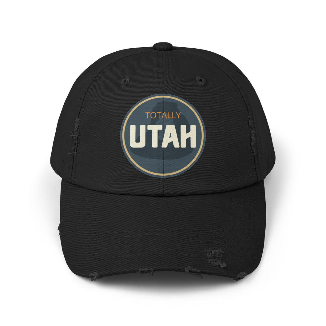 Totally Utah Unisex Distressed Cap