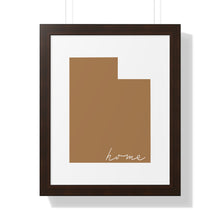 Load image into Gallery viewer, Utah Home Framed Vertical Poster
