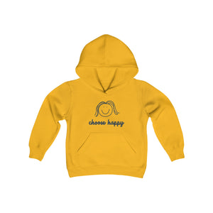 Choose Happy Youth Heavy Blend Hooded Sweatshirt