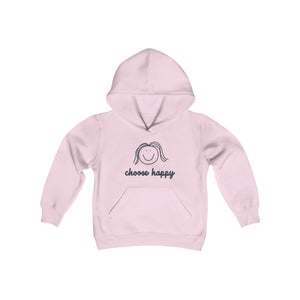 Choose Happy Youth Heavy Blend Hooded Sweatshirt