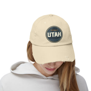 Totally Utah Unisex Distressed Cap