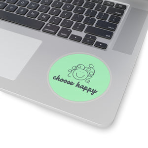 Choose Happy Kiss-Cut Stickers