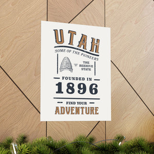 Utah Find Your Adventure Matte Vertical Posters