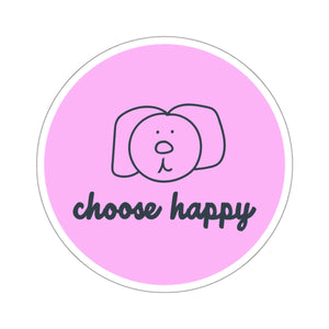 Choose Happy Kiss-Cut Stickers