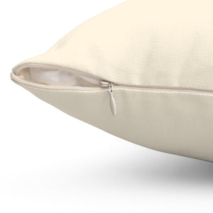 Smell The Flowers Spun Polyester Square Pillow