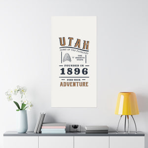 Utah Find Your Adventure Matte Vertical Posters