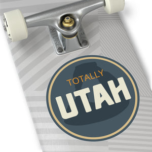 Totally Utah Delicate Arch Round Vinyl Stickers