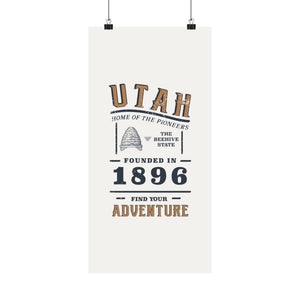 Utah Find Your Adventure Matte Vertical Posters