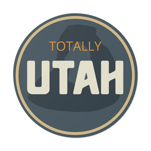 Totally Utah Delicate Arch Round Vinyl Stickers