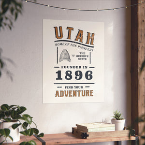 Utah Find Your Adventure Matte Vertical Posters