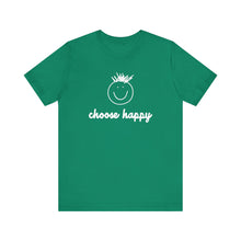 Load image into Gallery viewer, Choose Happy Unisex Jersey Short Sleeve Tee
