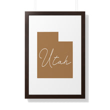 Load image into Gallery viewer, Utah Framed Vertical Poster
