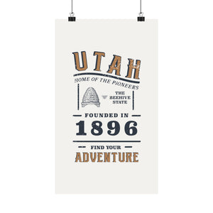 Utah Find Your Adventure Matte Vertical Posters