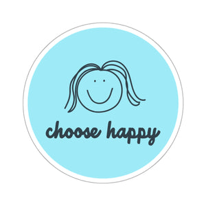 Choose Happy Kiss-Cut Stickers