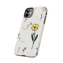 Load image into Gallery viewer, Flowers And Bees Tough Phone Cases
