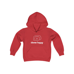 Choose Happy Youth Heavy Blend Hooded Sweatshirt